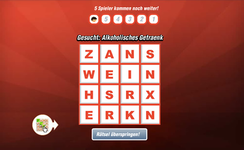 Words Millionaire Spielfeld