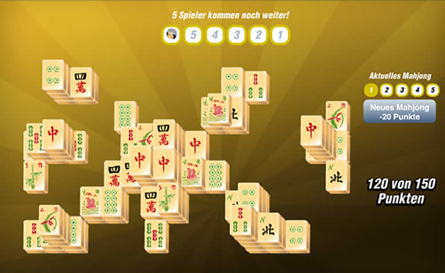 Mahjong-Fever Spielfeld